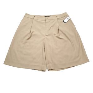 Lauren Ralph Lauren Beige Tailored Bermuda Shorts